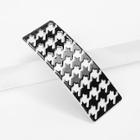 Romwe Houndstooth Pattern Hair Clip