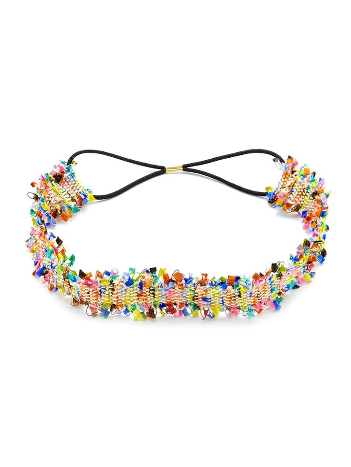 Romwe Frayed Edge Woven Headband