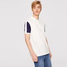 Romwe Guys Two Tone Polo Shirt
