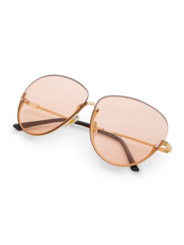 Romwe Rimless Aviator Sunglasses