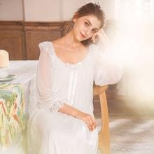 Romwe Floral Lace Bow Detail Mesh Night Dress