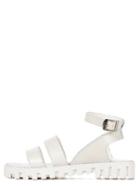 Romwe White Buckle Strap Sandals