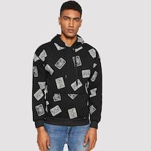 Romwe Men Drawstring Hooded Sweatshirt