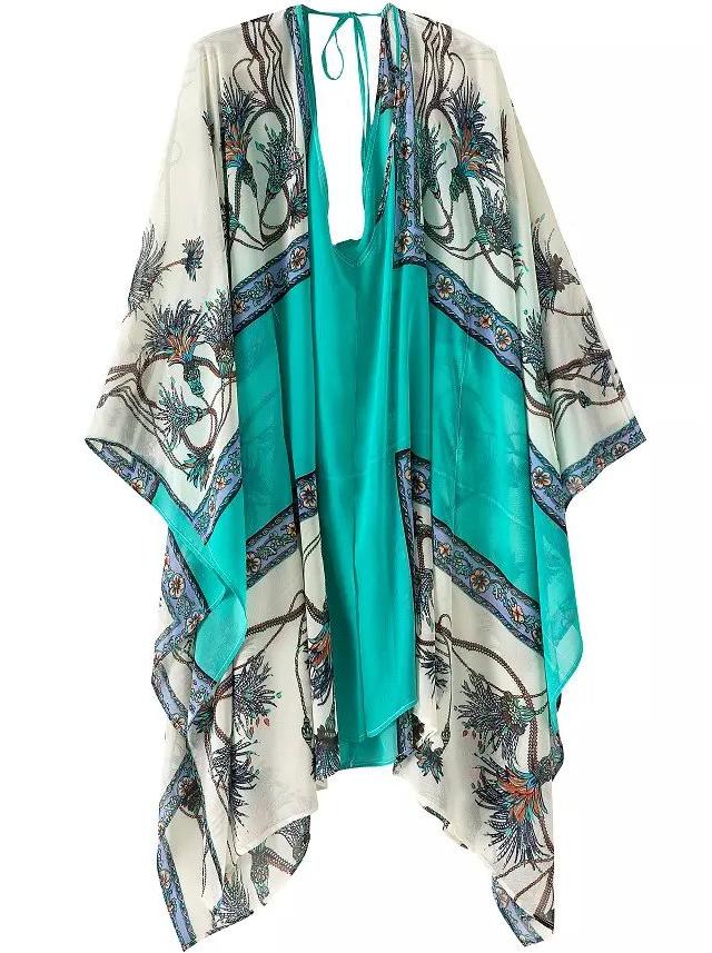 Romwe Deep V Neck Asymmetrical Dress