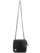 Romwe Black Zipper Cartoon Pattern Bag