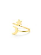 Romwe Moon & Star Design Ring