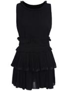 Romwe Sleeveless Top With Ruffle Skirt