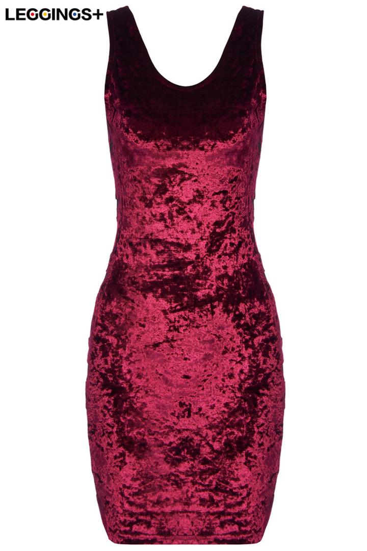 Romwe Romwe Stars Cutout Burgundy Velvet Dress