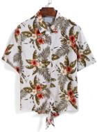 Romwe Lapel Tropicals Print Knotted Blouse