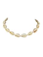 Romwe Beige Shell Choker Collar Necklace