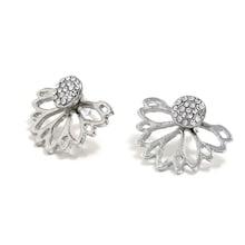 Romwe Open Flower Swing Stud Earrings