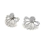 Romwe Open Flower Swing Stud Earrings