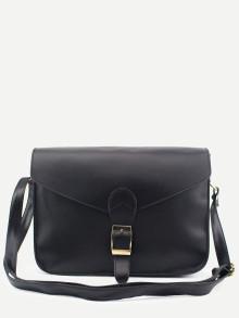 Romwe Buckle Strap Closure Envelope Crossbody Bag