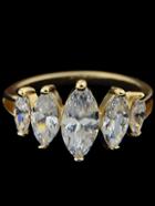 Romwe Gold Diamond Ring