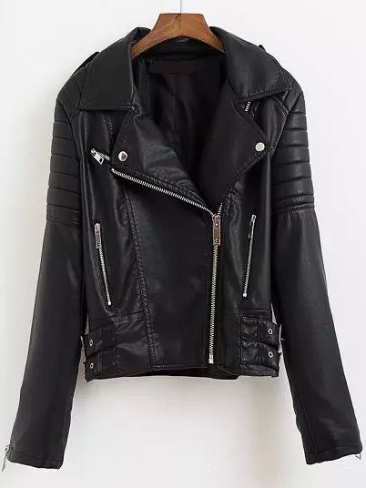 Romwe Lapel With Zipper Butterfly Print Jacket