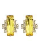 Romwe Yellow Graceful Vivid Stud Earring