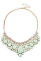 Romwe Romwe Cut-out Drop Shaped Pendant Necklace