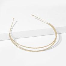 Romwe Double Layered Metal Headband