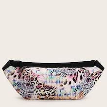 Romwe Animal Scarf Print Fanny Pack