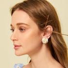 Romwe Flower Cluster Stud Earrings 1pair