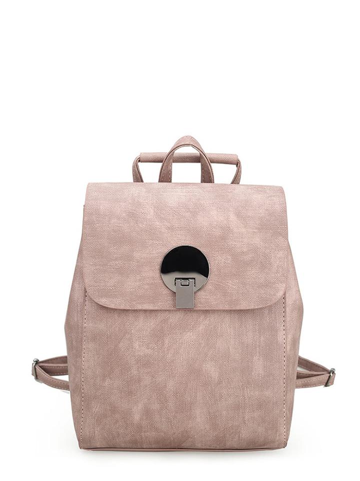 Romwe Flap Pu Bag With Convertible Strap