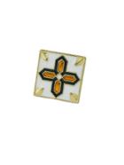 Romwe Gold Multicolored Geometric Brooches