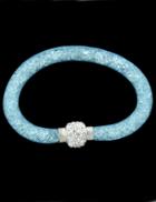 Romwe Pale Blue With Diamond Bracelet