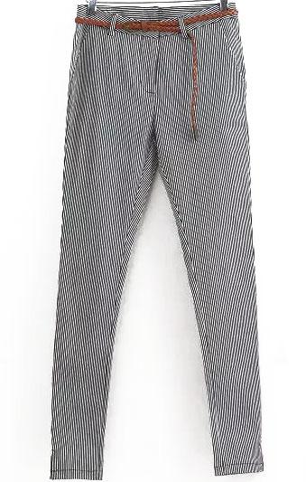 Romwe Vertical Striped Slim Pant