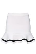 Romwe Striped Print Bodycon Fishtail Skirt