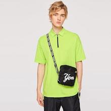 Romwe Guys Zip Up Polo Shirts