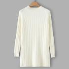 Romwe Raglan Sleeve Slit Hem Jumper