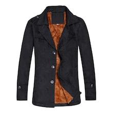 Romwe Men Velvet Lined Jacket