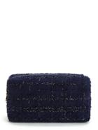 Romwe Tweed Zipper Makeup Bag