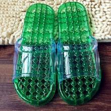 Romwe Solid Clear Flat Slippers