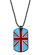 Romwe Flag Pendant Beaded Necklace