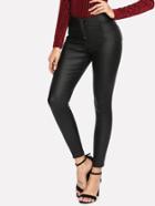 Romwe Faux Leather Pants