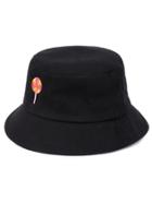 Romwe Lollipop Embroidery Bucket Hat