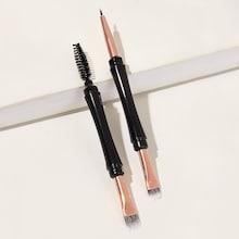 Romwe 2 In 1 Eye Brush & Eyebrow Brush 2pcs