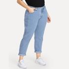 Romwe Plus Stitch Line Side Jeans