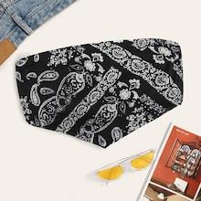 Romwe Paisley Asymmetrical Tube Top