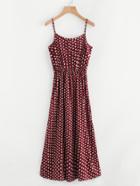 Romwe Seamless Pattern Cami Dress