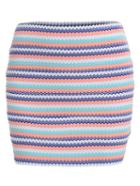 Romwe Striped Bodycon Skirt