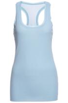 Romwe Romwe Semi-sheer Blue Sleeveless Vest