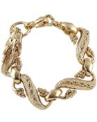 Romwe Gold Dragon Link Bracelet