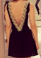 Romwe Lace Insert Sleeveless Sheer Mesh A-line Dress