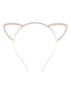 Romwe Rhinestone Cat Ear Headband