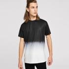 Romwe Guys Two-tone Ombre T-shirt