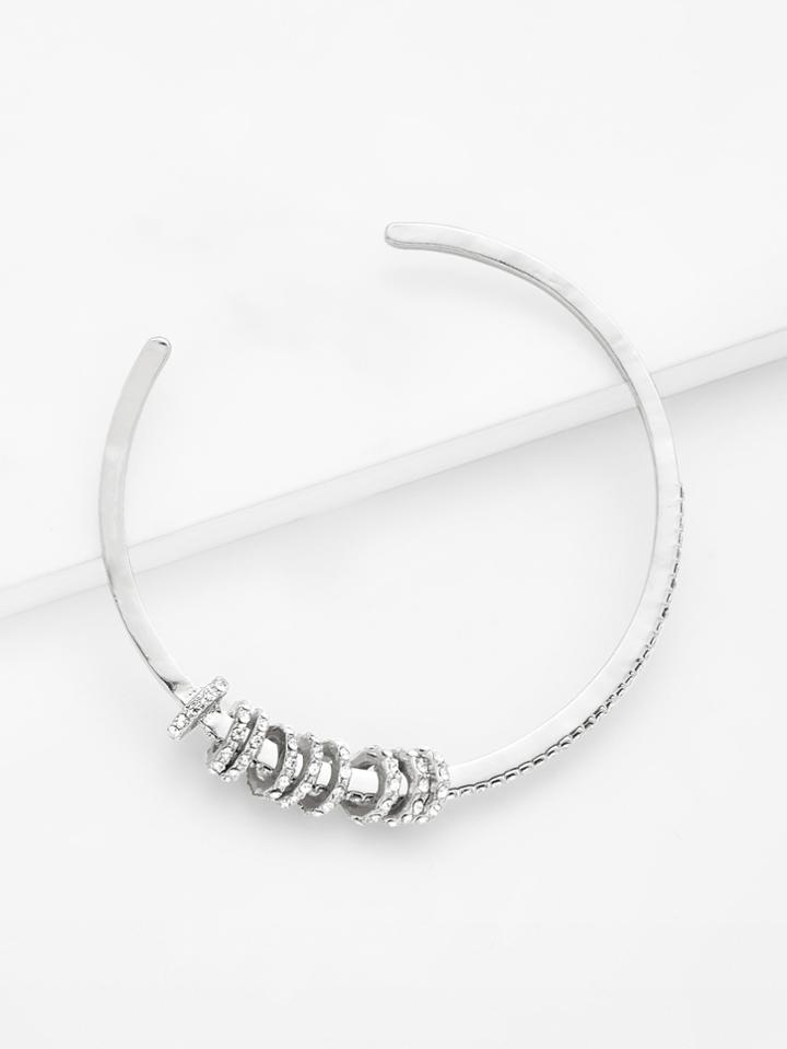Romwe Mini Ring Decorated Cuff Bracelet