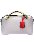 Romwe White Zipper Studded Embellished Pu Bag
