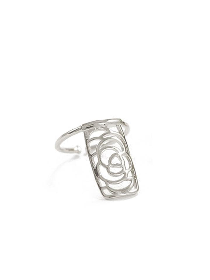 Romwe Hollow Out Open Nail Ring